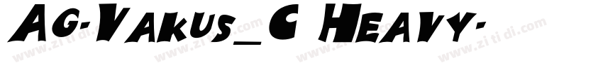 AG-Vakus_C Heavy字体转换